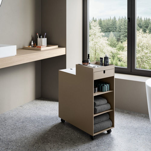 Storage trolley - NEXT - Müller - office / metal / tray