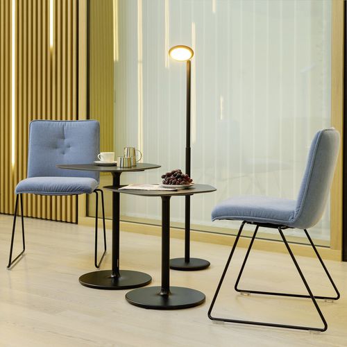 Contemporary chair - BATCH - Wiesner Hager - indoor / felt / metal base