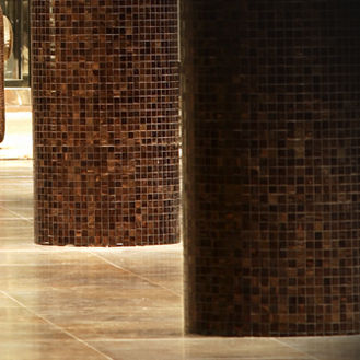 Glass mosaic tile - BRILLANTE 223 - Trend - textured / indoor / wall