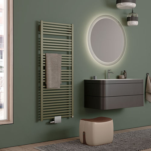 Electric towel radiator - GENEO® QUADRIS - KERMI - contemporary / metal / white