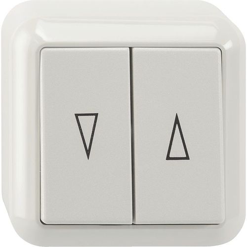 Roller shutter switch - MEG3755 - Merten GmbH - rocker / surface-mount / polycarbonate