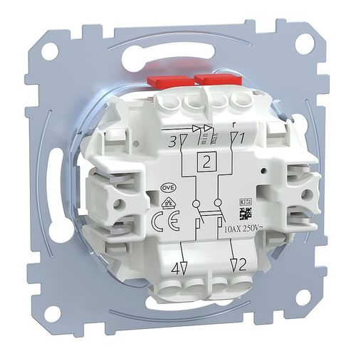 Light switch - MEG3112-0000 - Merten GmbH - rocker / electromechanical / recessed