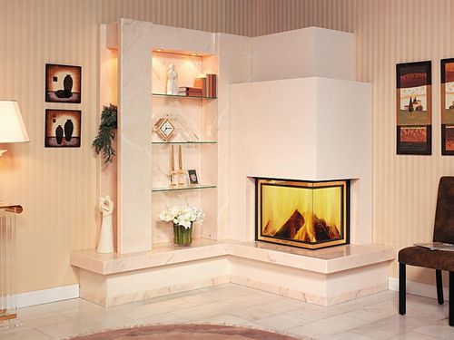 Wood-burning fireplace - 1/104.0 - Hark GmbH & Co. KG - built-in / corner / closed hearth