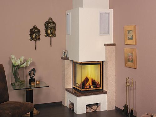 Wood-burning fireplace - 1/126.4 - Hark GmbH & Co. KG - built-in / corner / closed hearth