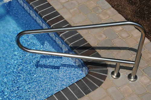 Stainless steel handrail - Aquarama Aquatech - for swimming pool
