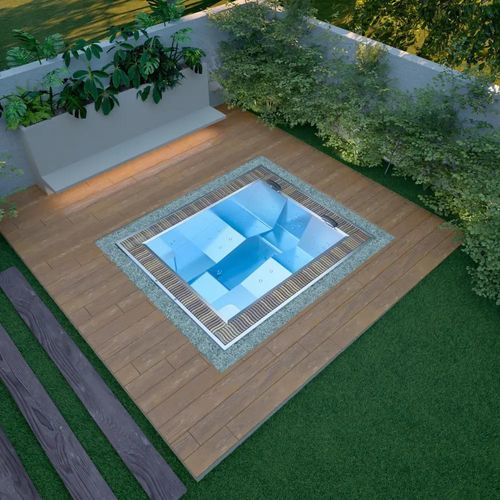 Built-in hot tub - LINEON - Aquavia Spa - rectangular / 3-seater / 4-seater