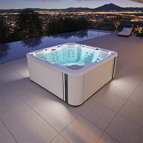 Built-in hot tub - ESSENCE - Aquavia Spa - above-ground / square / 4-seater