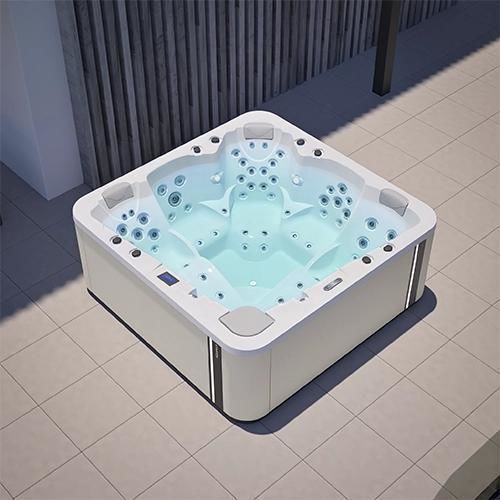 Above-ground hot tub - VELVET - Aquavia Spa - built-in / square / 5-person
