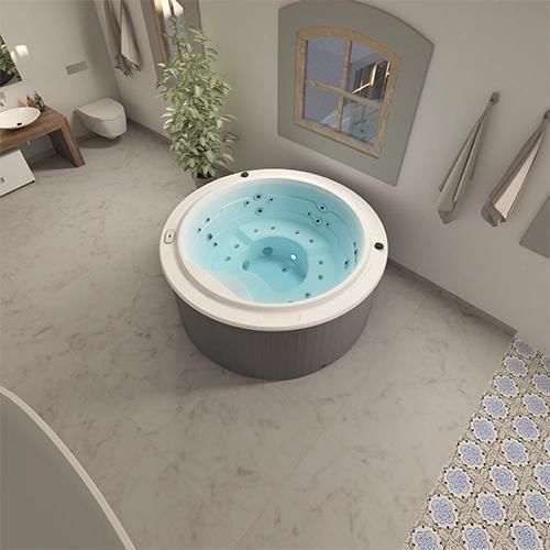 Built-in hot tub - SUNDOWN - Aquavia Spa - above-ground / round / 4-seater