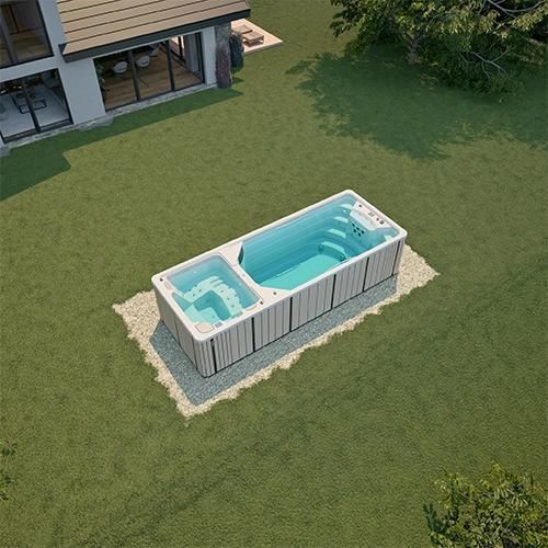 Built-in swim spa - SWIMSPA DUO - Aquavia Spa - above-ground / rectangular / multiplace