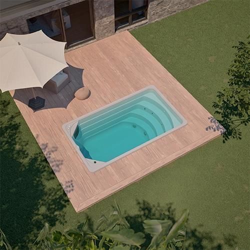 Built-in swim spa - SWIMSPA SKY - Aquavia Spa - above-ground / rectangular / multiplace