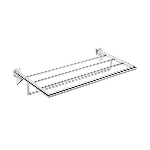 Wall-mounted shelf - 435110_ _ _ - Pomd'or - contemporary / chrome-plated brass / bathroom