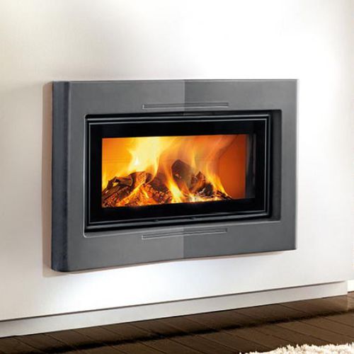 Contemporary fireplace surround - NEW ORLEANS - Piazzetta - earthenware / double-sided / white