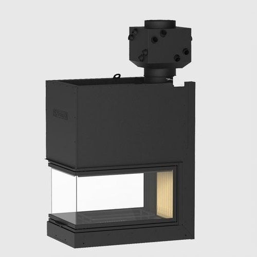 Closed wood hearth - MA 272 SL PLUS - Piazzetta - 3-sided / steel / cast iron