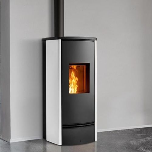 Pellet heating stove - P920 M - Piazzetta - 8.5 kW / free-standing / contemporary