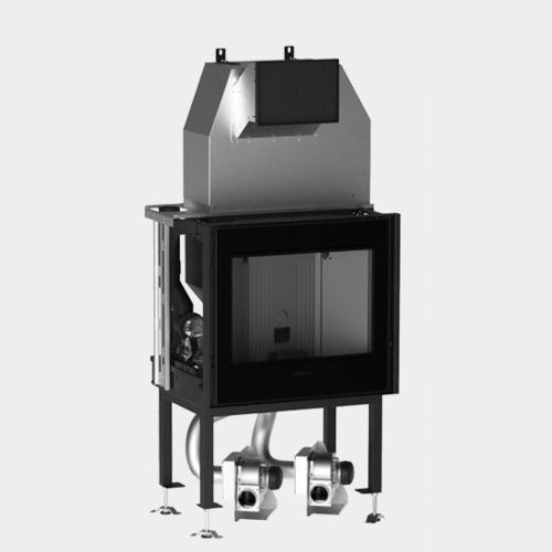 Closed pellet hearth - MP 7 - Piazzetta - 1-sided / metal / built-in
