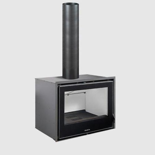 Wood-burning fireplace insert - IL 60/50 5 - Piazzetta - cast iron / steel / contemporary