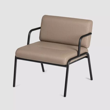 Contemporary armchair - CASUAL - Bene GmbH - fabric / leather / metal