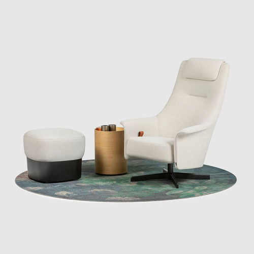 Contemporary stool - PORTS - Bene GmbH - fabric / fabric base / central base