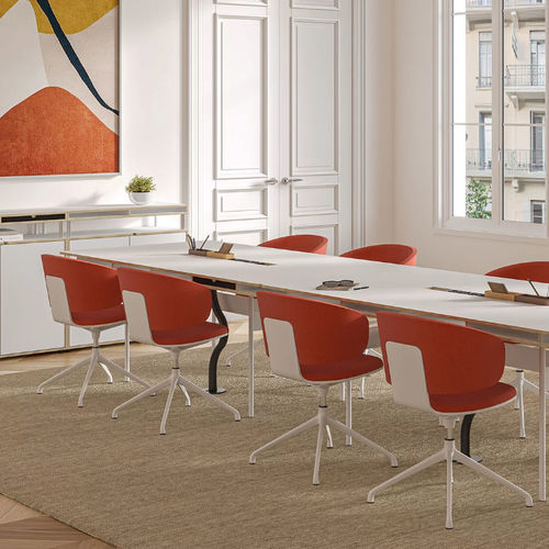 Unique design visitor chair - STUDIO - Bene GmbH - indoor / fabric / metal