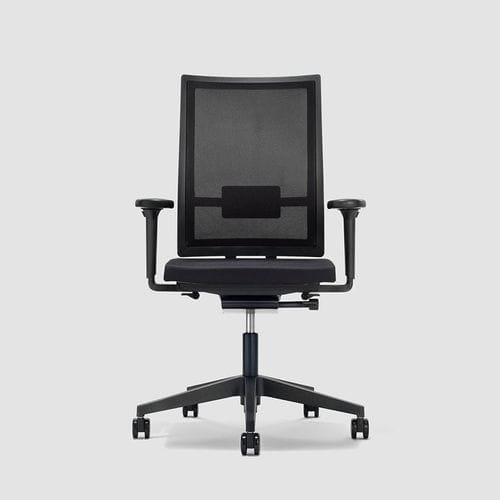 Contemporary office armchair - B_RUN - Bene GmbH - leather / synthetic leather / fabric