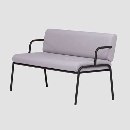 Modern upholstered bench - CASUAL LOW - Bene GmbH - metal / fabric / for waiting rooms