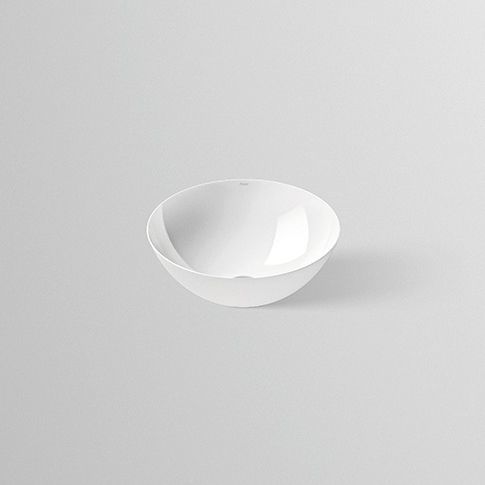 Countertop washbasin - SB.K SERIES - Alape - in vitrified steel / antibacterial / oval