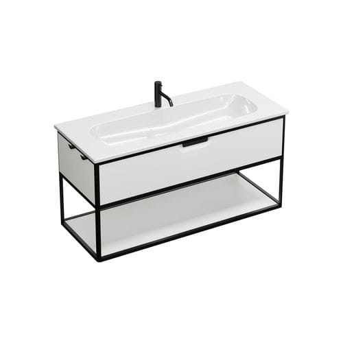 Washbasin with drawer - SGUJ123 - Burgbad - built-in / ceramic / aluminum