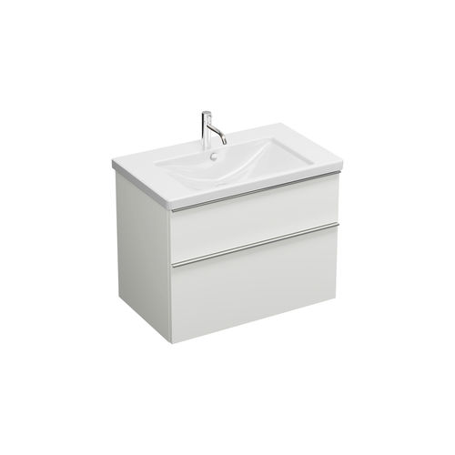 Washbasin with drawer - SEYQ083 - Burgbad - built-in / ceramic / with counter