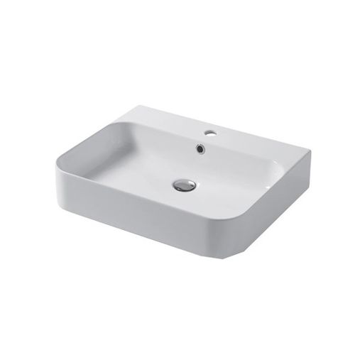 Wall-mounted washbasin - SLIM : SL06048101 - Disegno Ceramica - ceramic / rectangular / contemporary