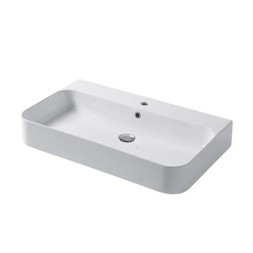 Countertop washbasin - SLIM : SL08048101 - Disegno Ceramica - ceramic / rectangular / contemporary