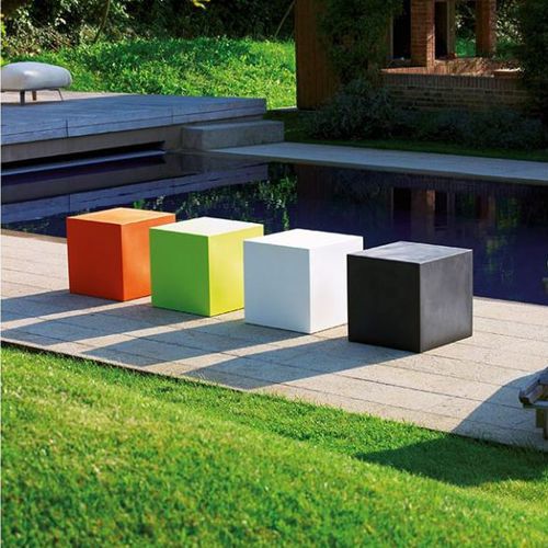 Contemporary pouf LT 2532 DRIGANI SRL polyethylene / square / outdoor