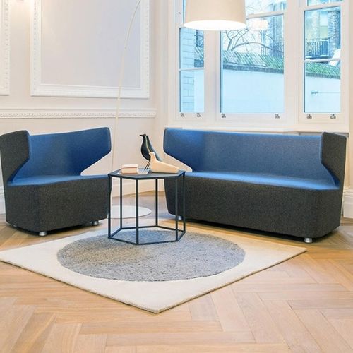 Contemporary upholstered bench - E-BOOK - DRIGANI SRL - polyurethane / for office / with backrest