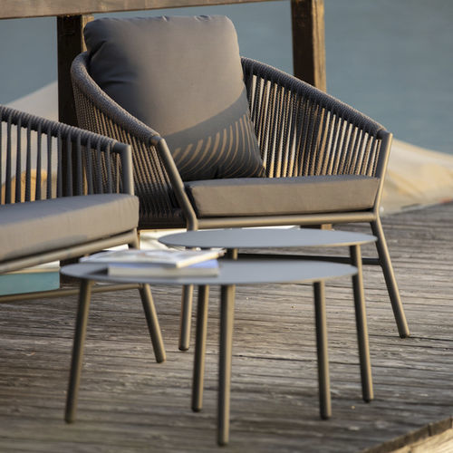 Contemporary armchair - OPERA - DRIGANI SRL - Textilene® / aluminum / rope