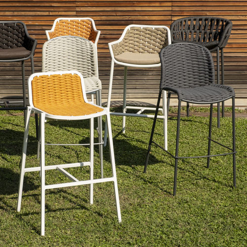 Contemporary bar chair - NIDA  - DRIGANI SRL - outdoor / indoor / rubber