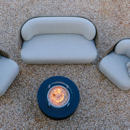 Contemporary sofa - AURA - DRIGANI SRL - outdoor / fabric / with armrests