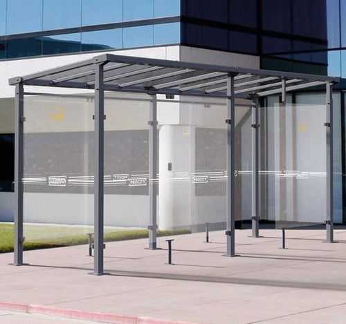 Outdoor smoking cabin - MILAN - PROCITY - semi-open / aluminum