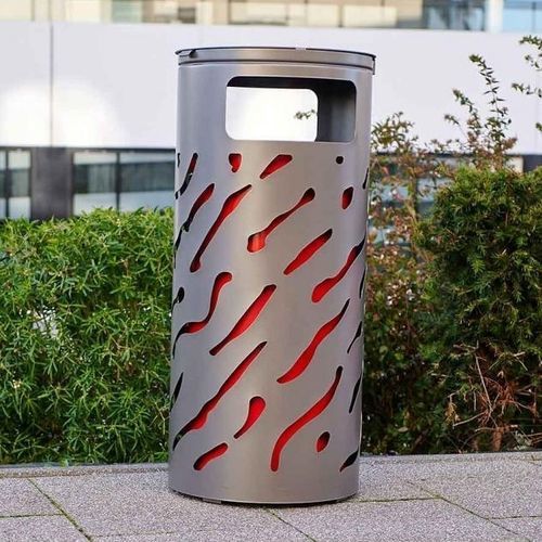 Public trash can - Venice - PROCITY - galvanised steel / sheet steel / cast iron
