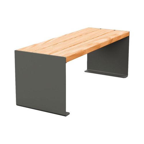 Contemporary public bench - KUBE - PROCITY - galvanised steel / steel / zinc