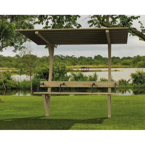 Steel public bench - LONDRES - PROCITY - wood / with backrest / with armrests