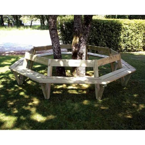 Wooden public bench - TURIN - PROCITY - pine / with backrest / for green spaces