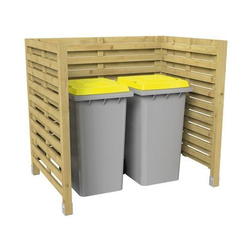 Recycling trash bin enclosure - Turin - PROCITY - home / wooden / wood