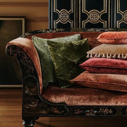 Upholstery fabric - COSIMA  - Colefax & Fowler - for curtain / plain / cotton