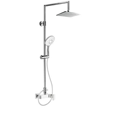 Wall-mounted shower column - 44.6233.6 - Fir Italia - contemporary / with hand shower / with rail