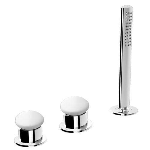 Double-handle shower mixer tap - 95.3150.4  - Fir Italia - for bathtub / deck mounted / chromed metal