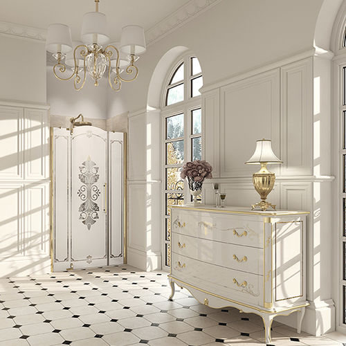 Swing shower screen - STUDIO VICTORIAN - Hüppe - for alcoves
