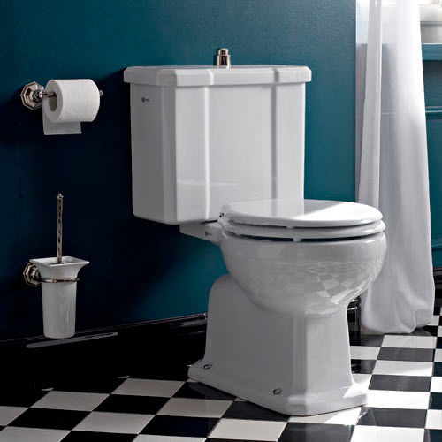 Close coupled toilet - 5177 + S107 + 5130L + MC11-L - Sbordoni - ceramic / home / commercial