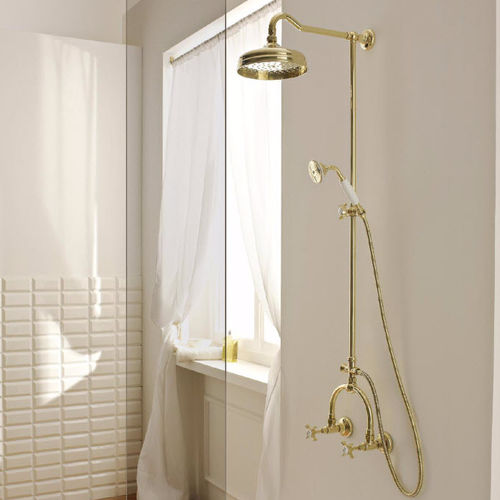 Wall-mounted shower set - AN136-200DXOL - Sbordoni - traditional / with hand shower