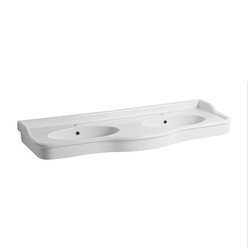 Console washbasin - 7200 - Sbordoni - ceramic / double / rectangular