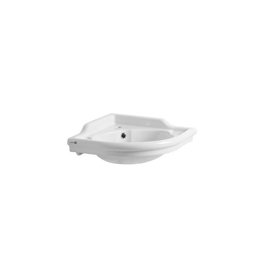 Wall-mounted washbasin - 7050 - Sbordoni - ceramic / corner / 1-hole